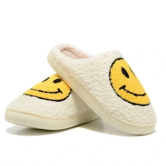 Smiley Face Slippers - Picture 1 of 5